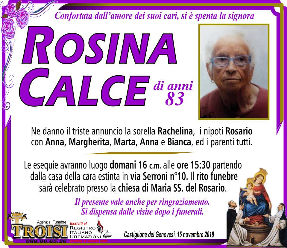 ROSINA CALCE