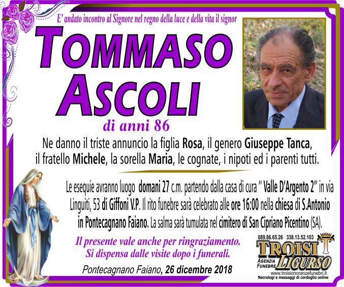 TOMMASO ASCOLI Pontecagnano Faiano