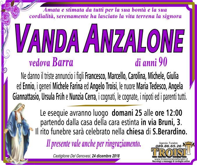 VANDA ANZALONE Castiglione del Gen.si