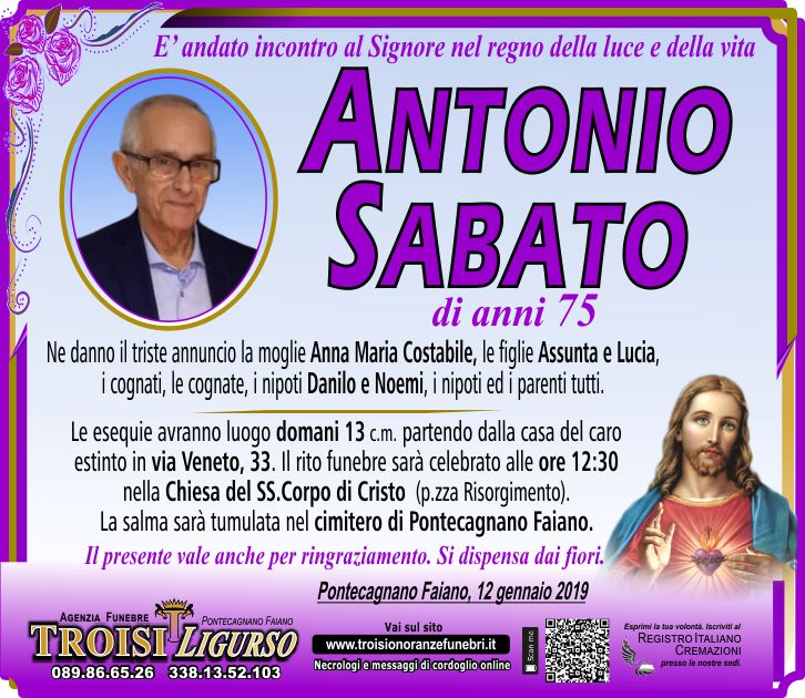 ANTONIO SABATO