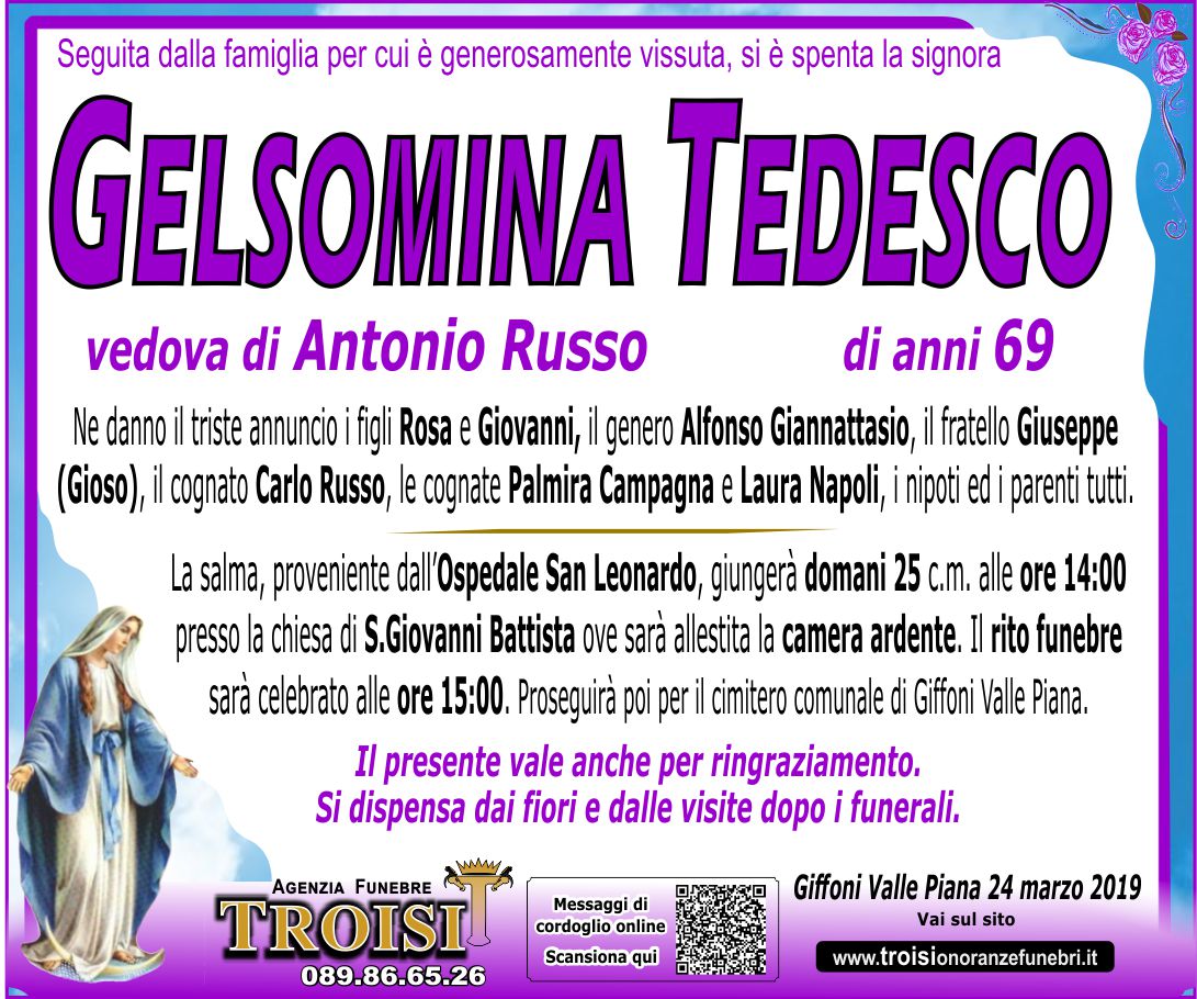 GELSOMINA TEDESCO