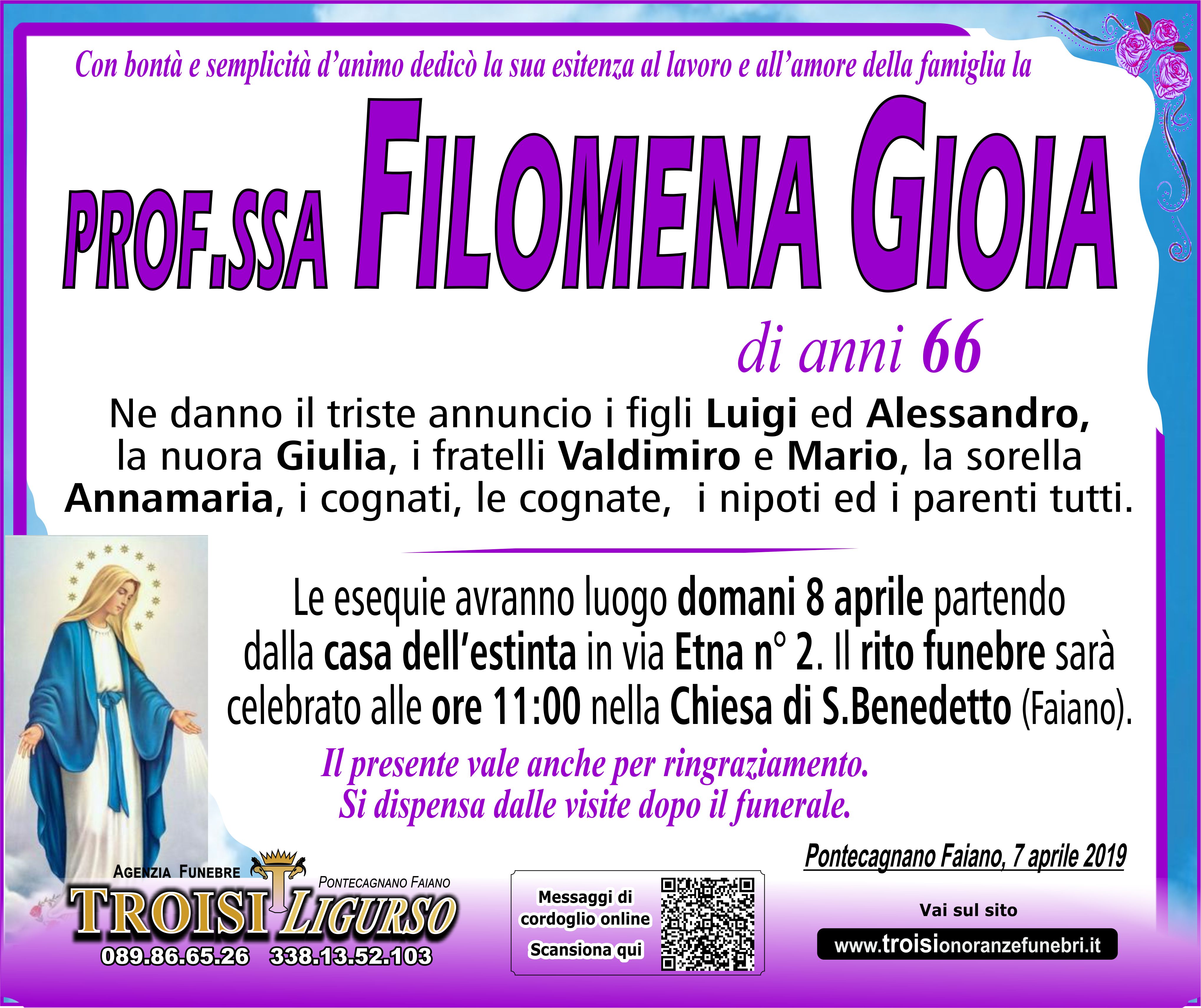 FILOMENA GIOIA