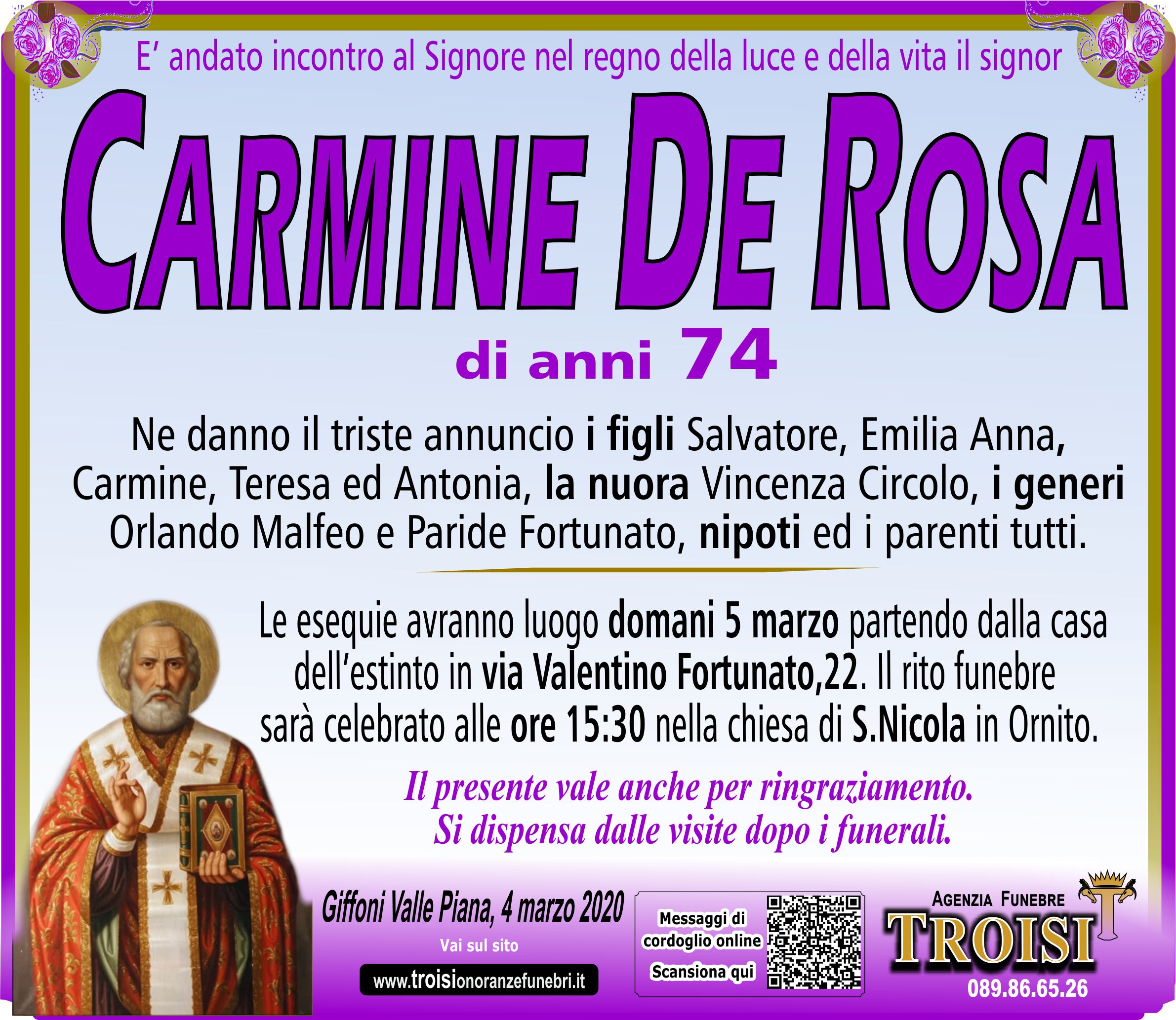 CARMINE DE ROSA