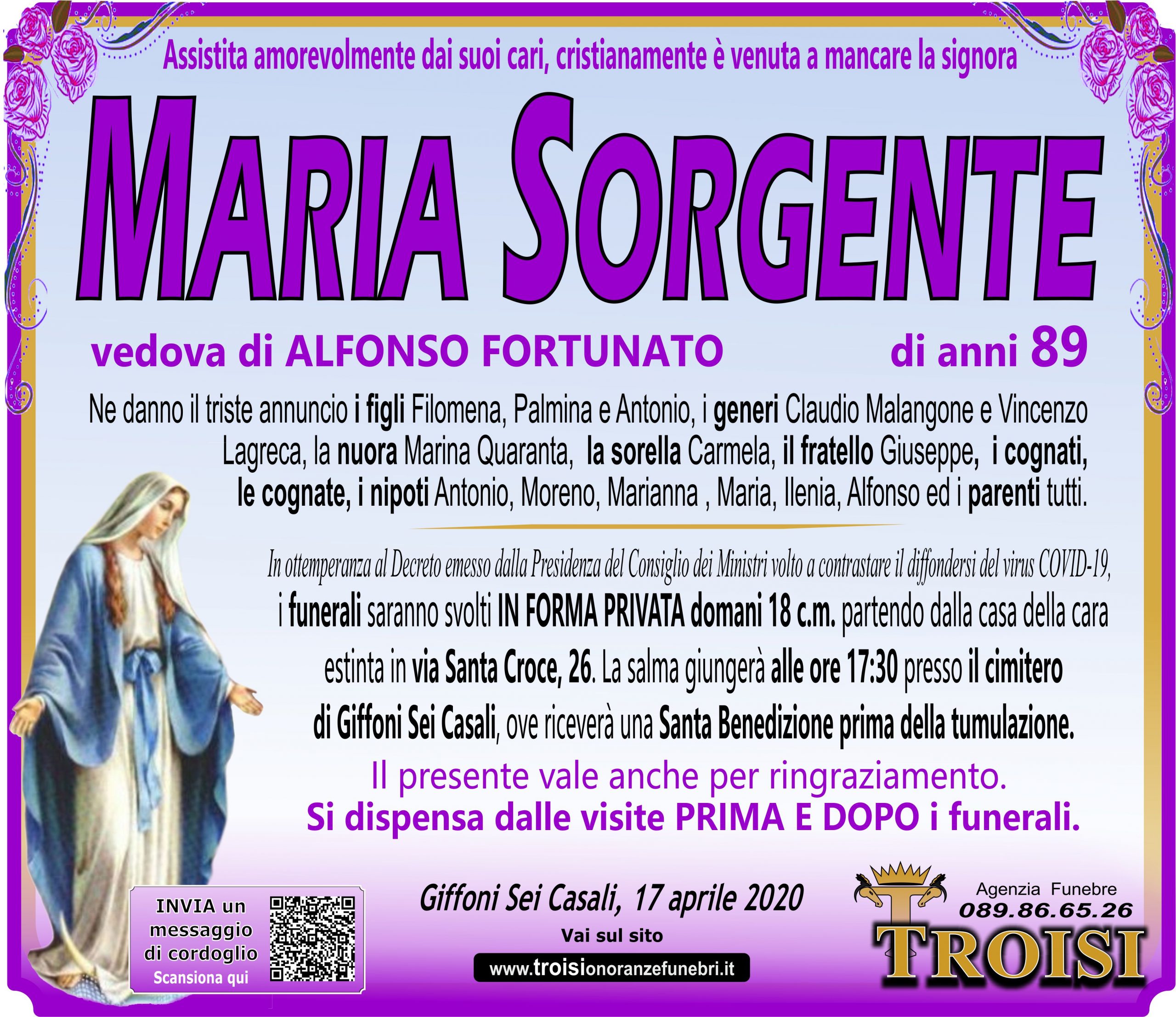 MARIA SORGENTE