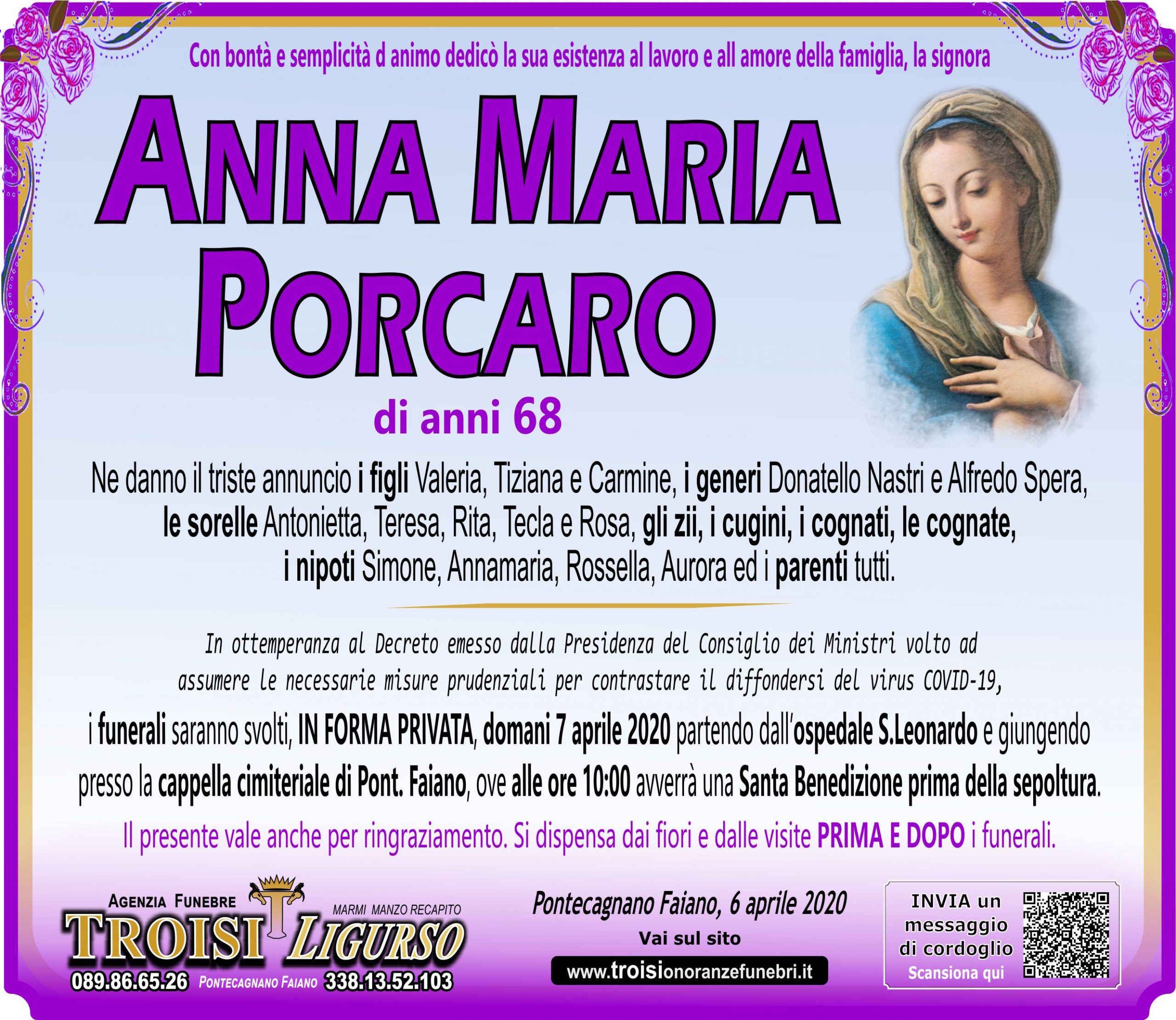 ANNA MARIA PORCARO