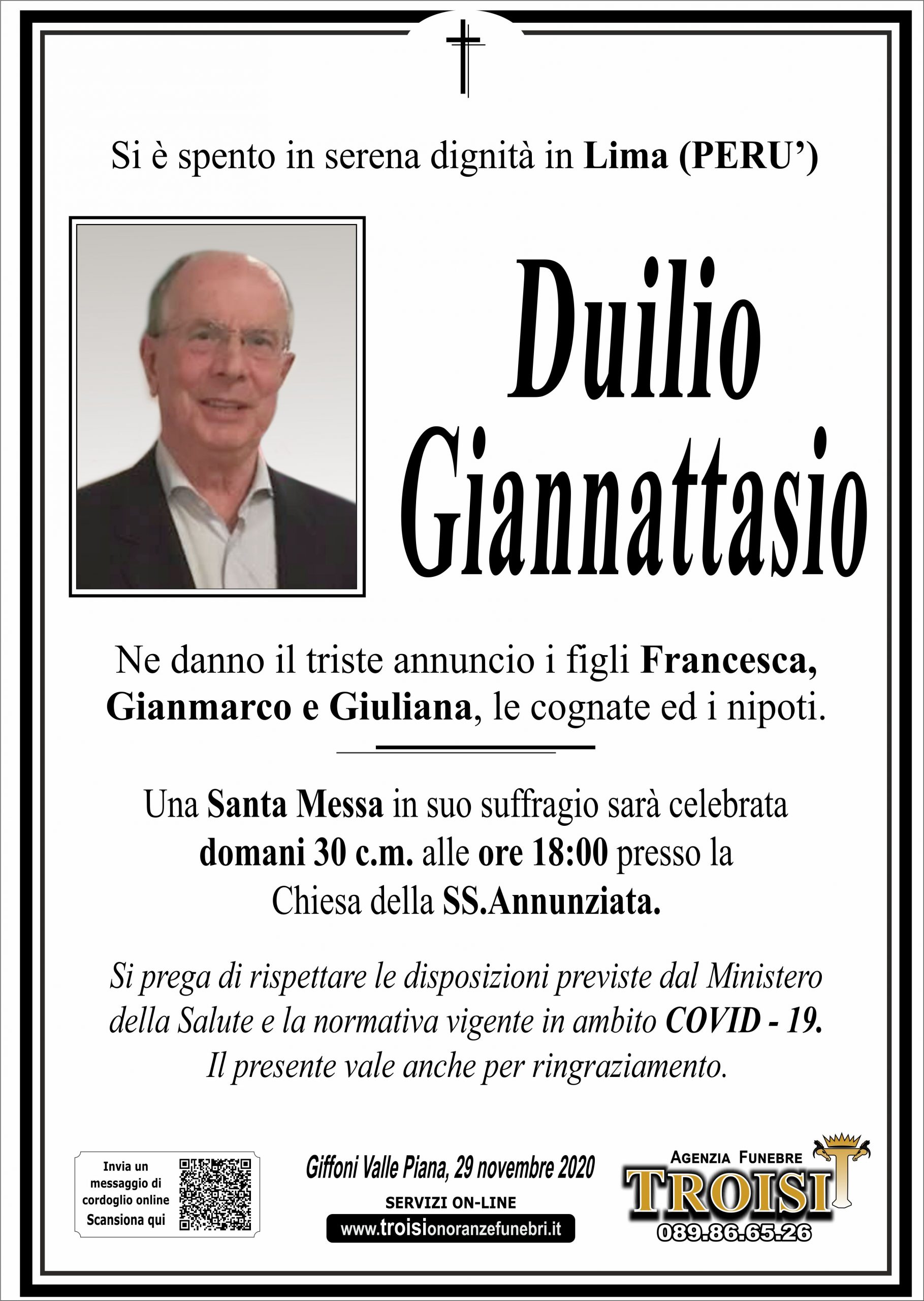 DUILIO GIANNATTASIO