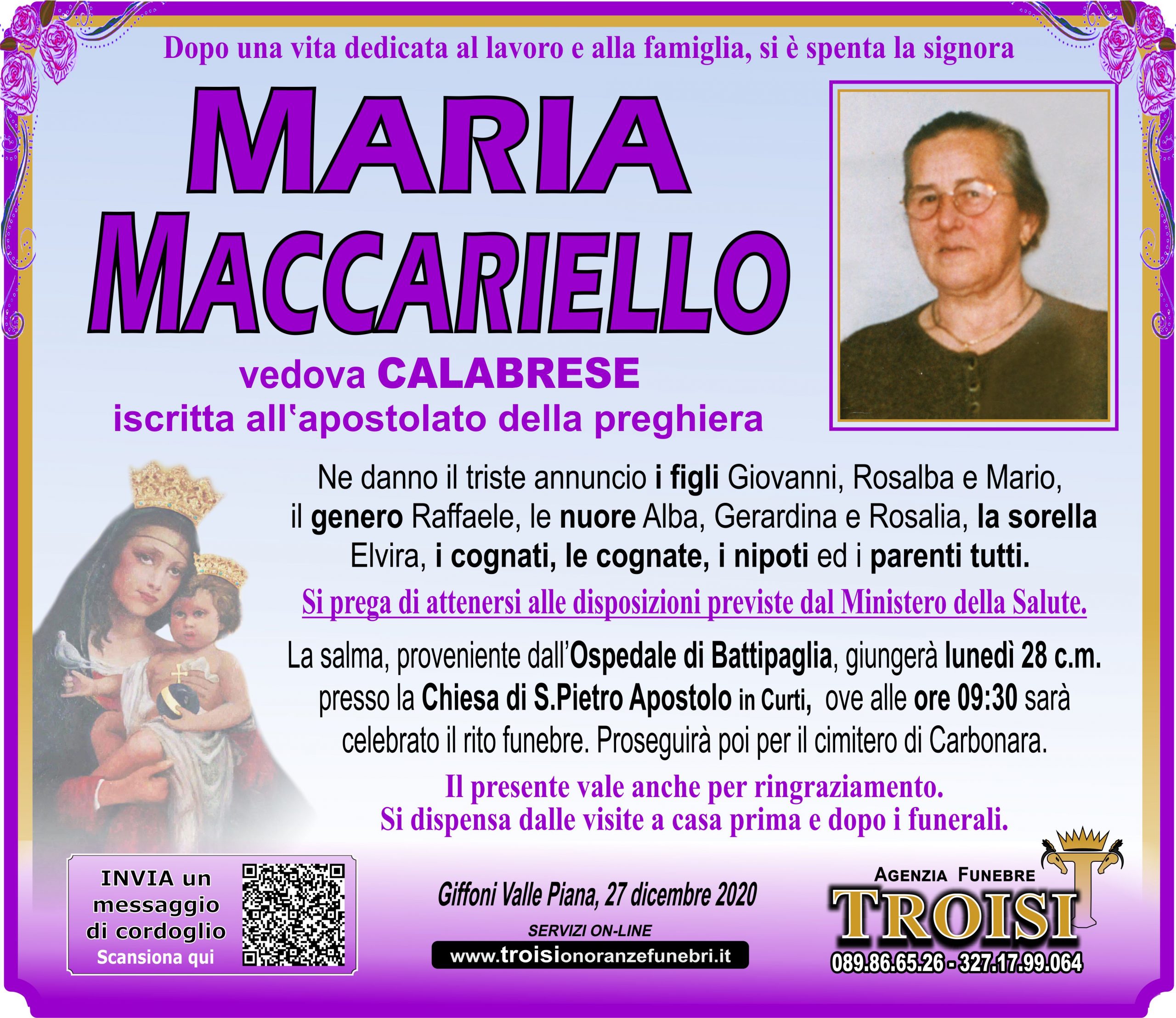 MARIA MACCARIELLO