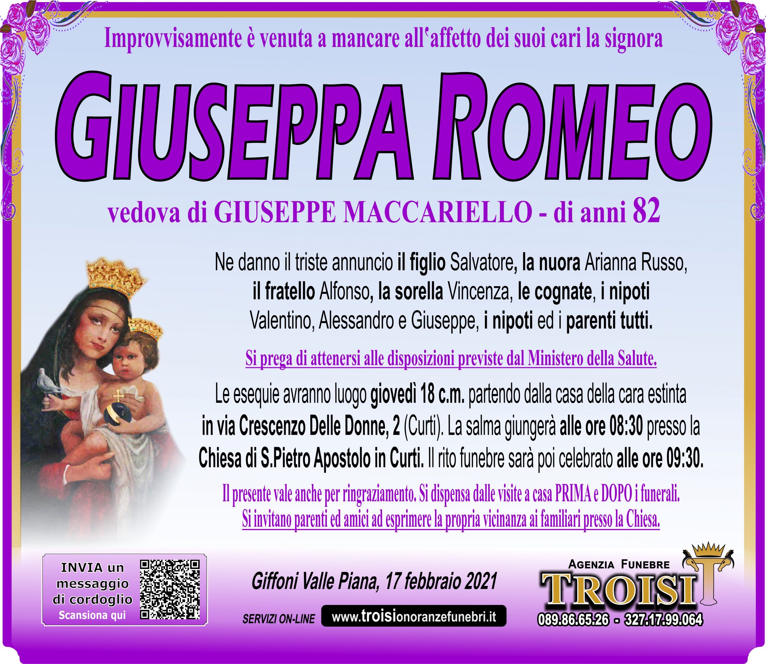 GIUSEPPA ROMEO