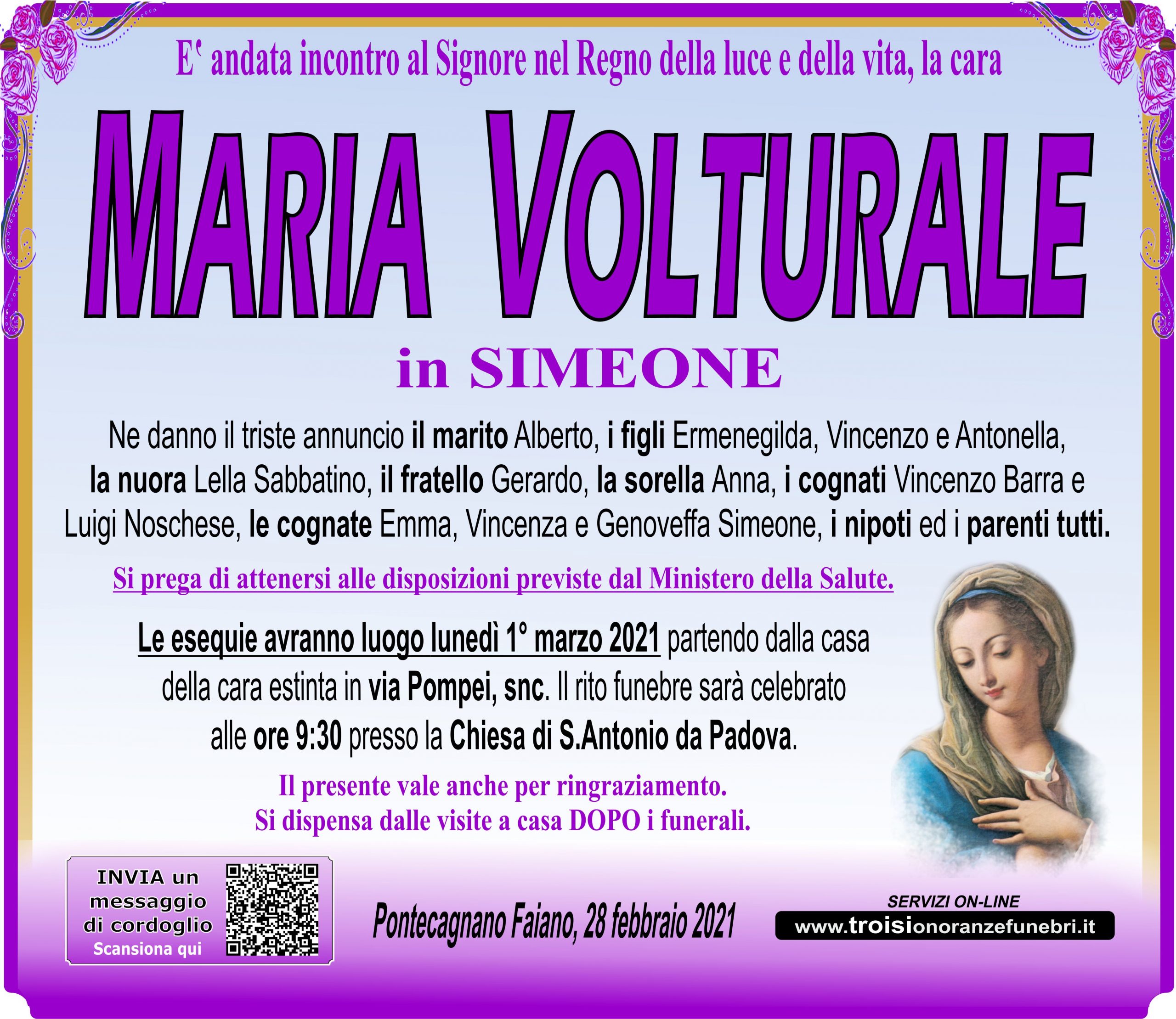 MARIA VOLTURALE