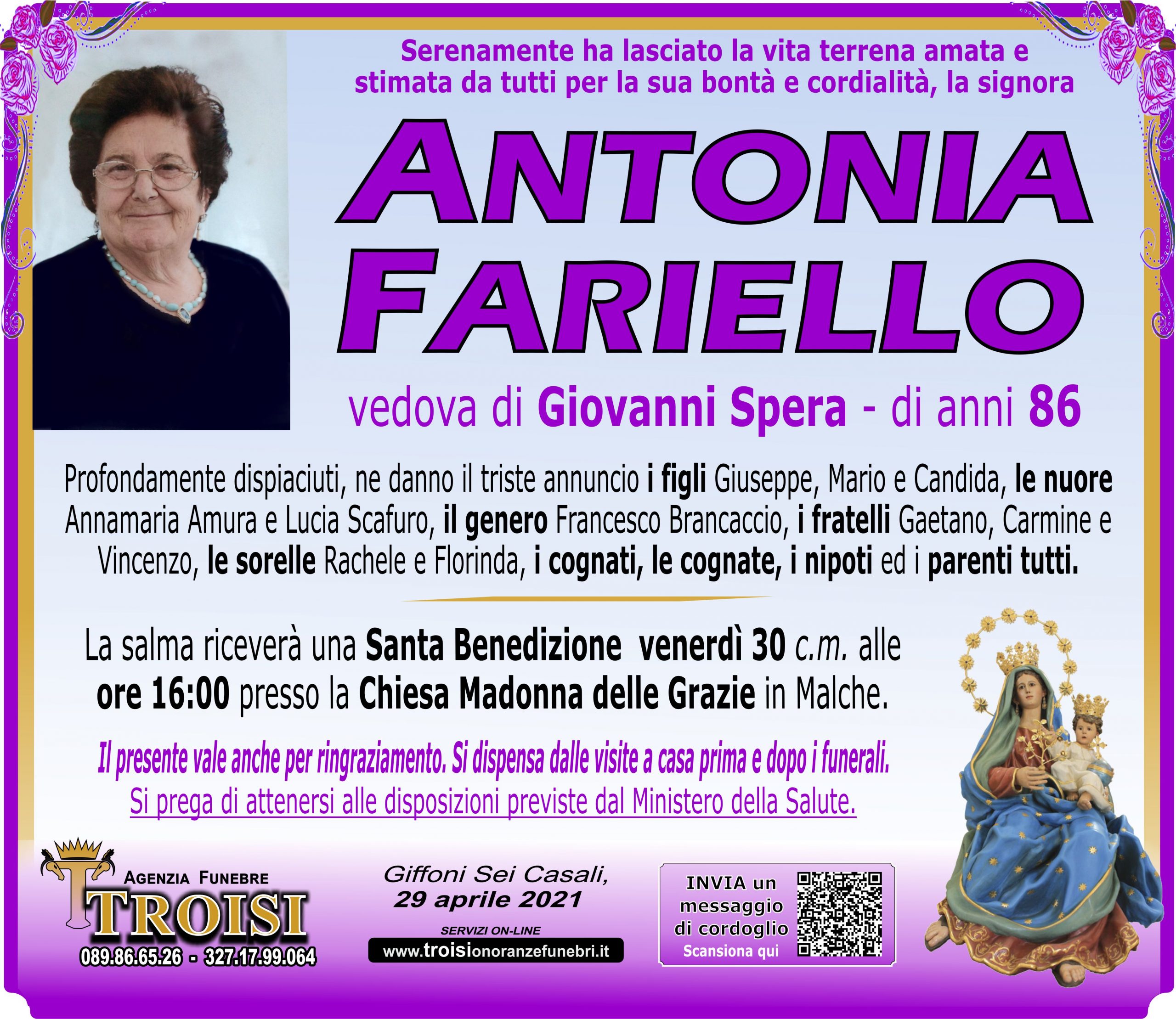 ANTONIA FARIELLO