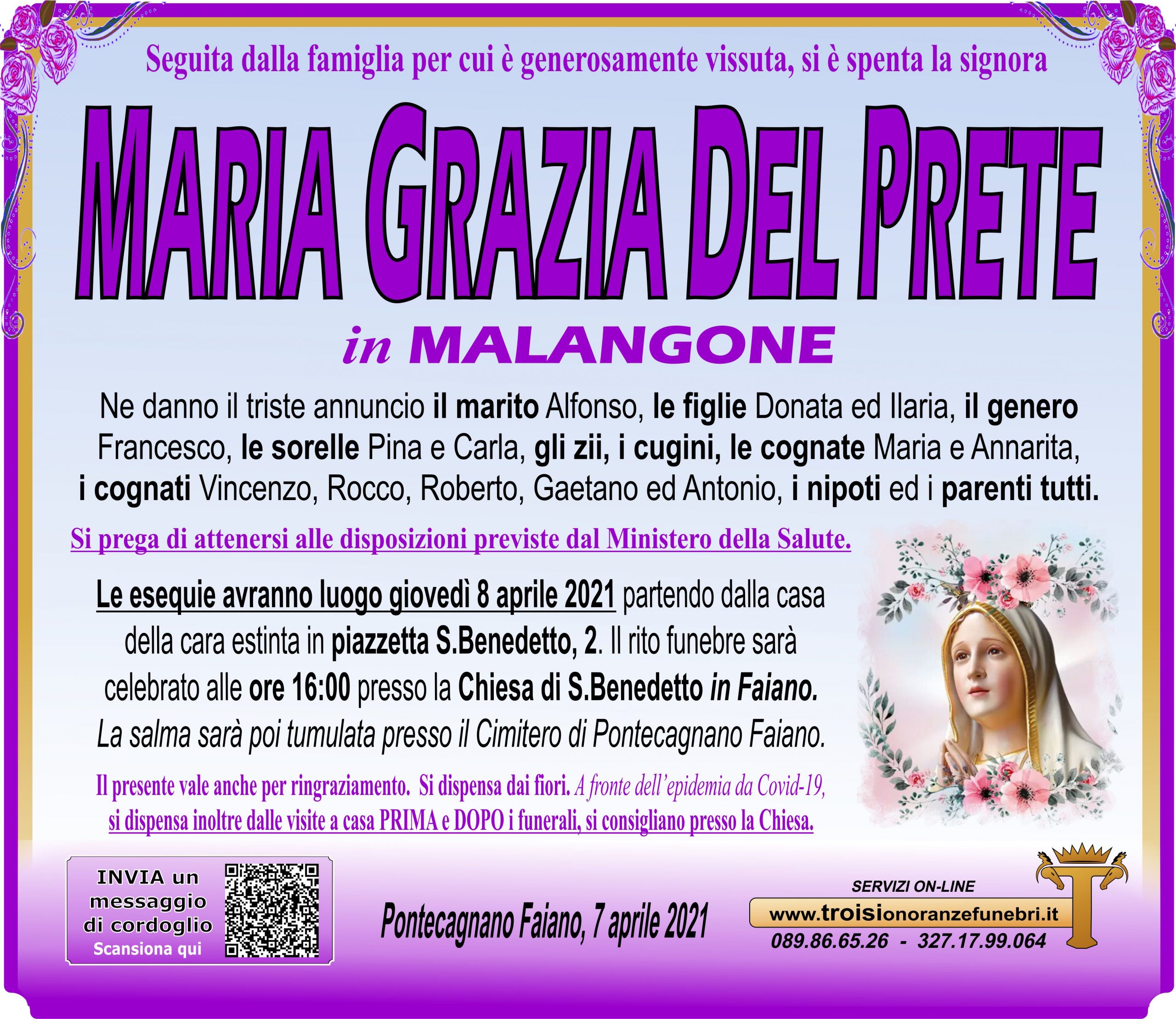 MARIA GRAZIA DEL PRETE