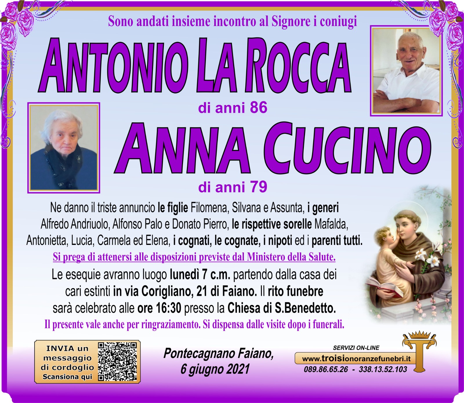 ANTONIO LA ROCCA e ANNA CUCINO