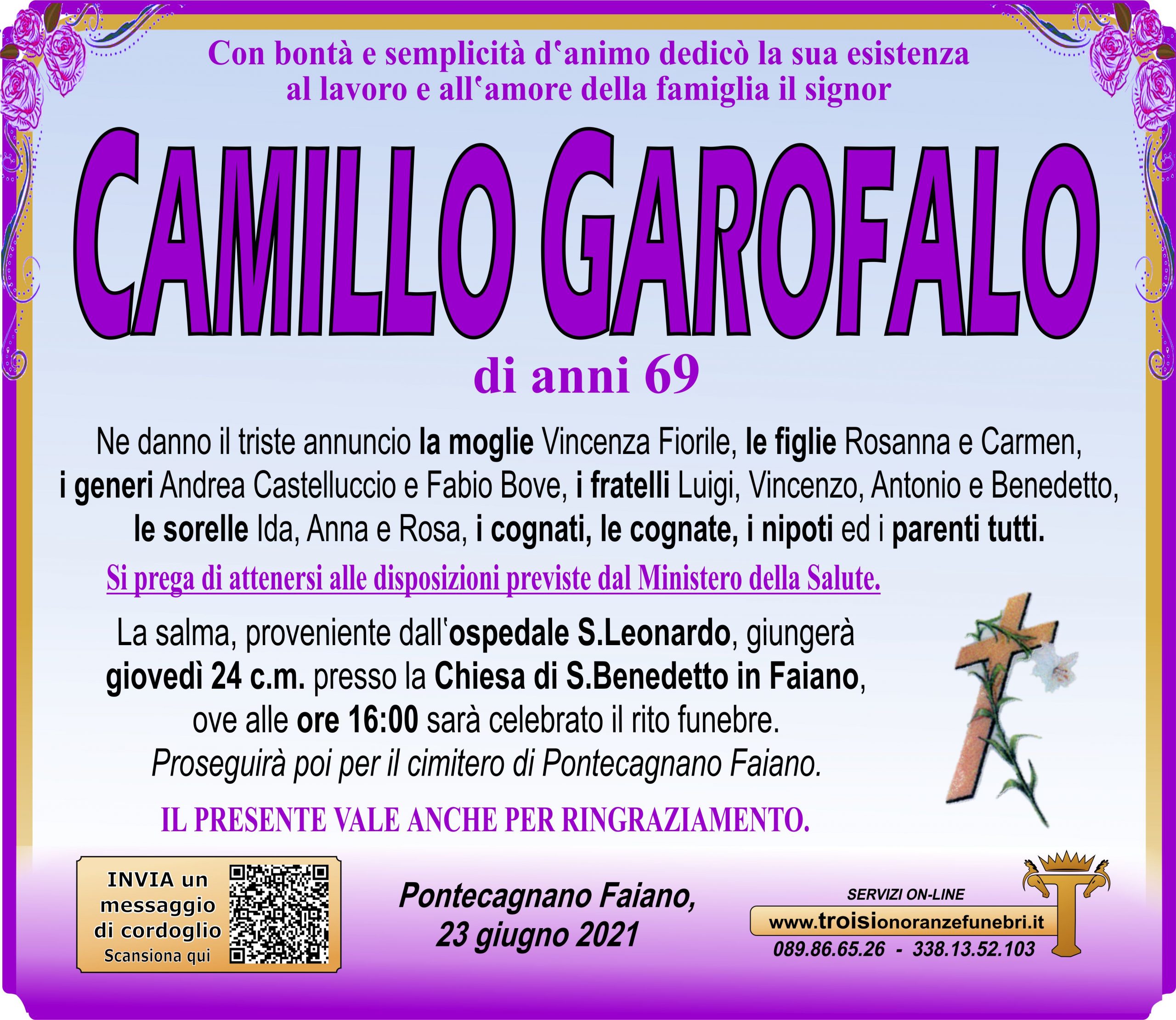 CAMILLO GAROFALO
