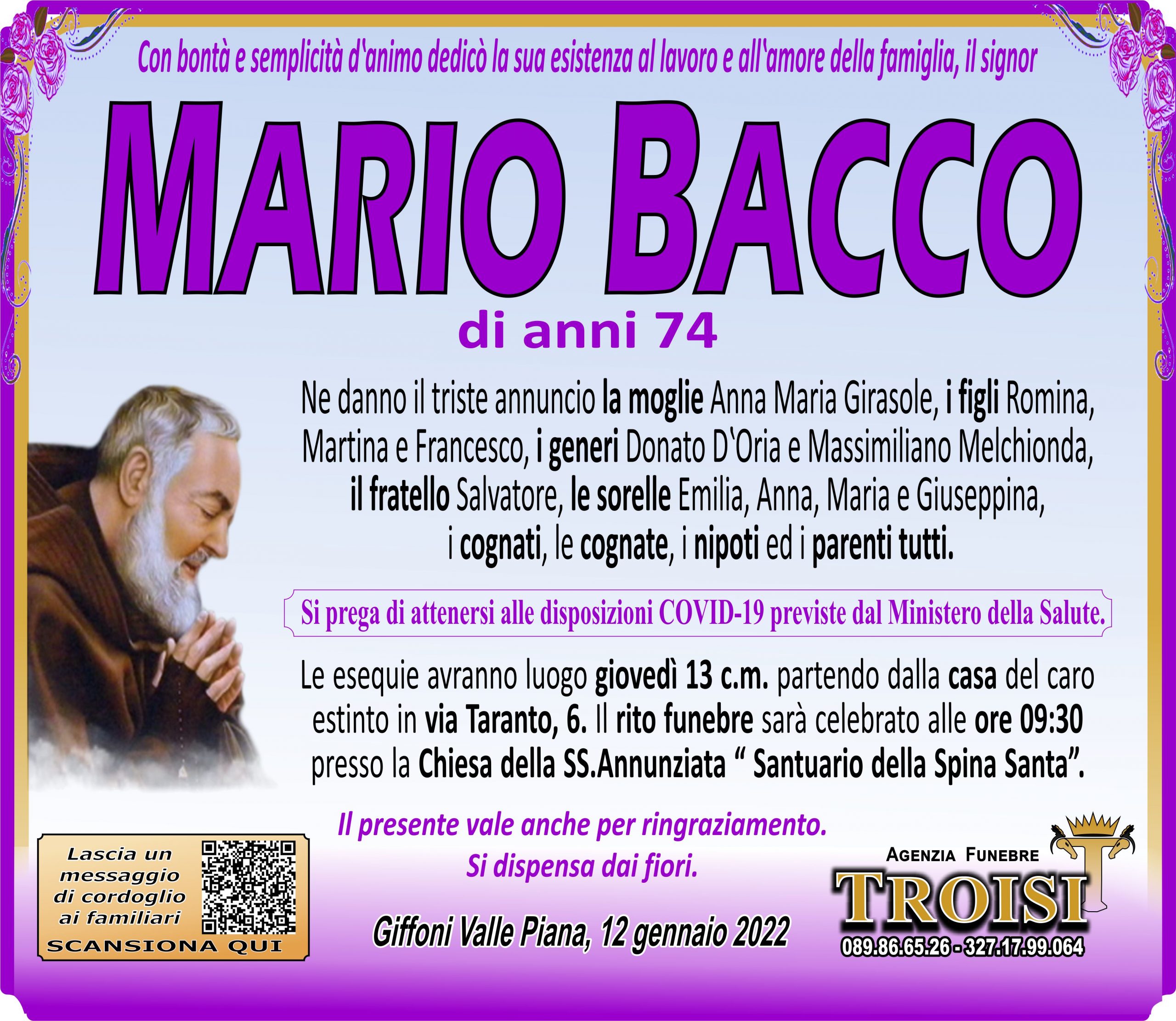 MARIO BACCO