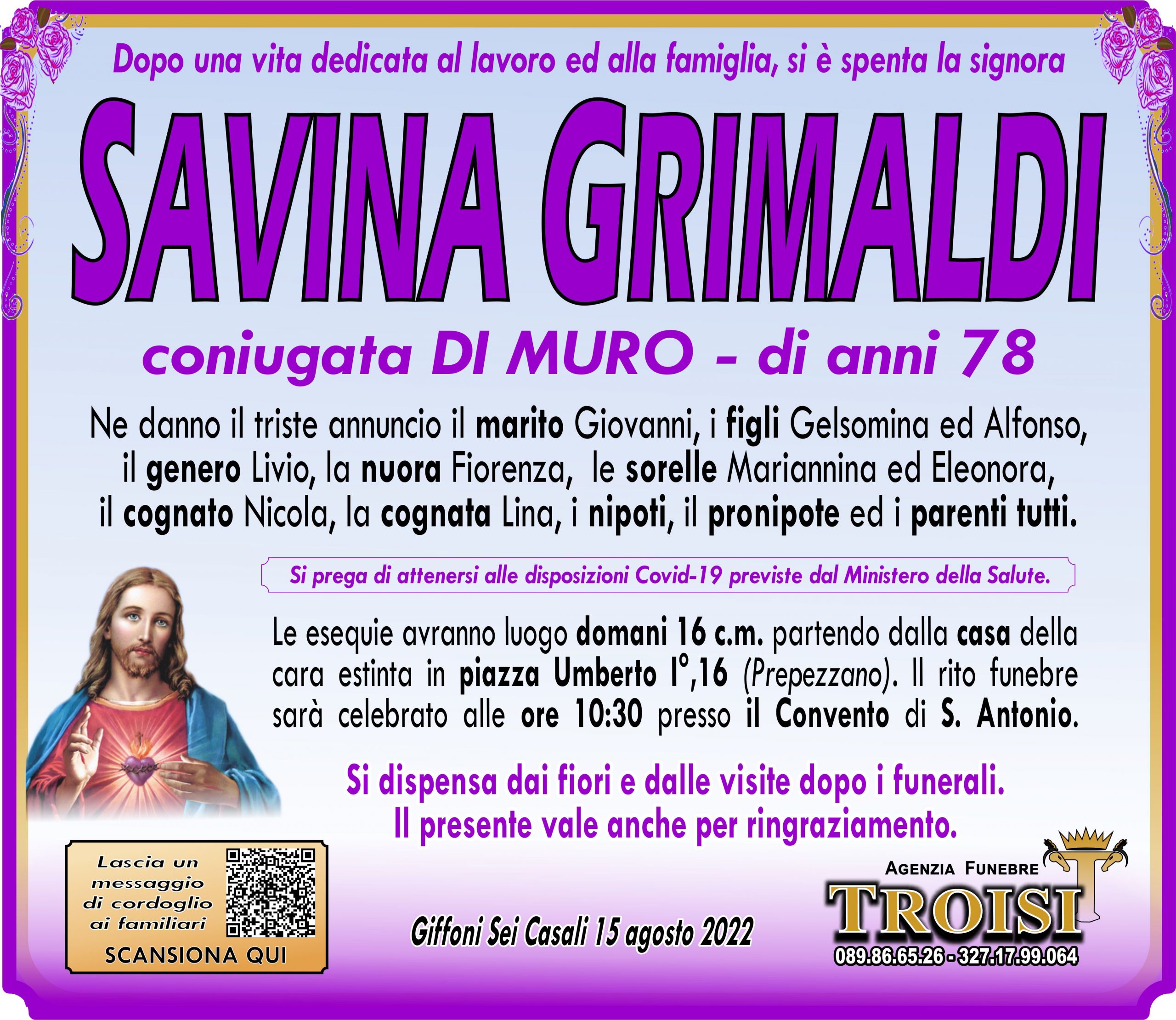 SAVINA GRIMALDI