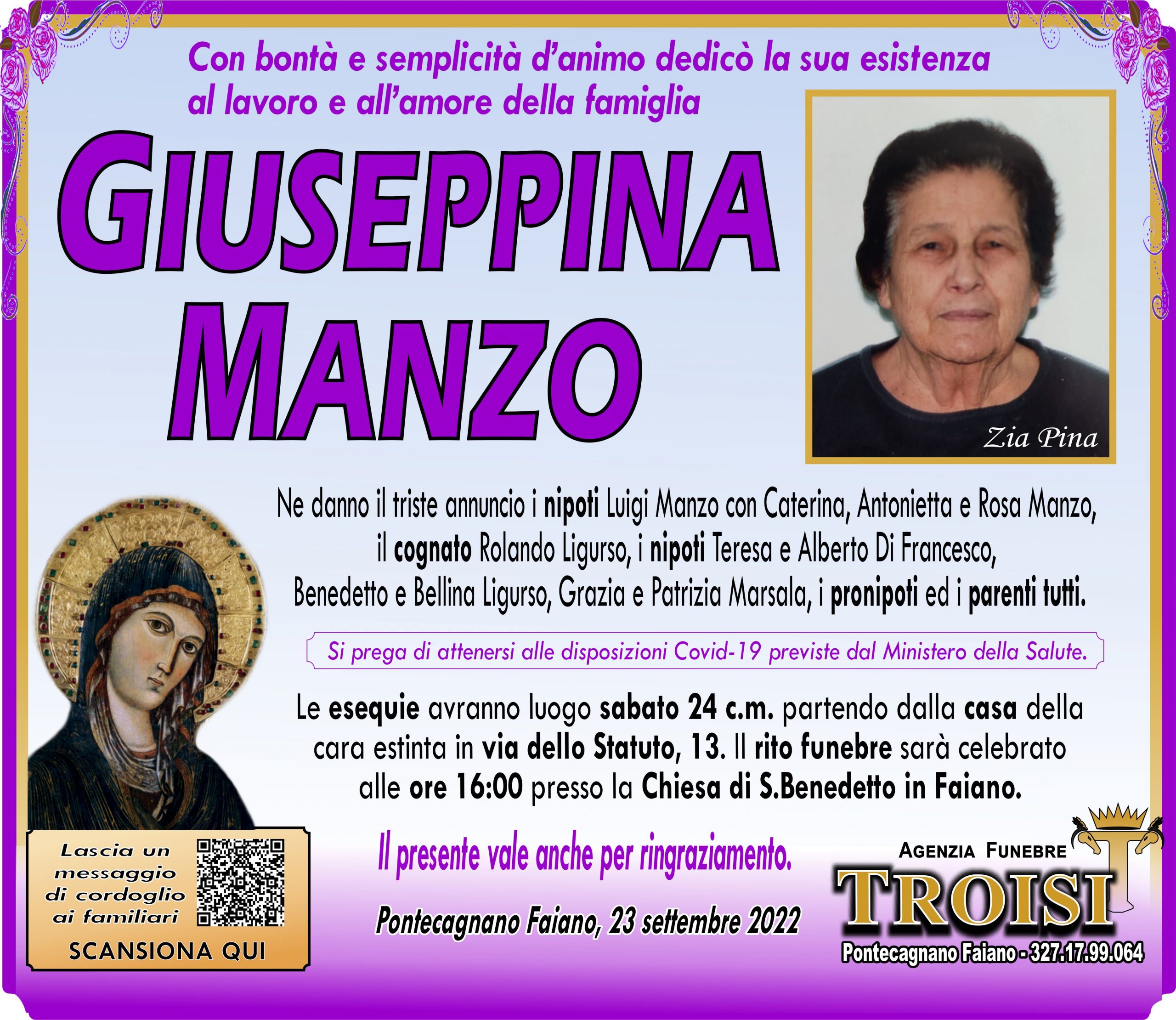 GIUSEPPINA MANZO