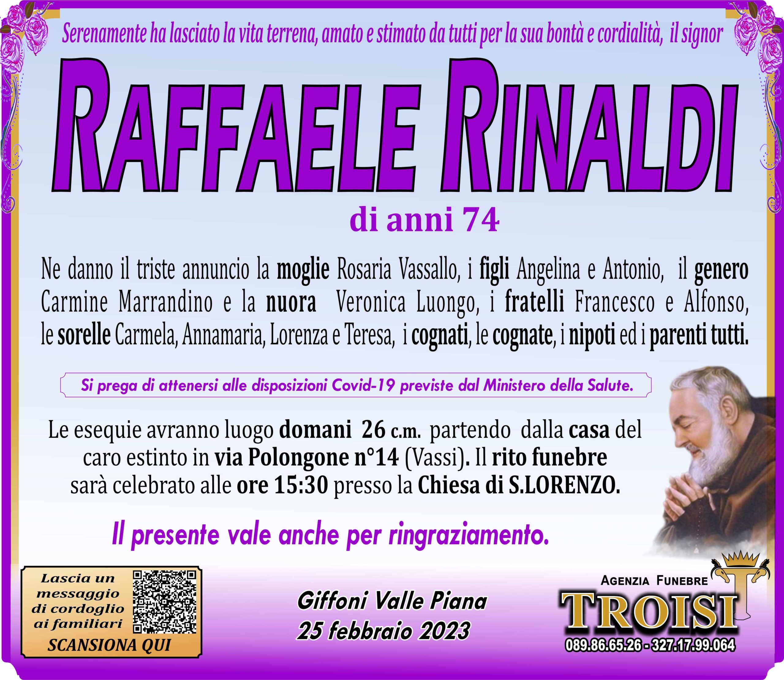 RAFFAELE RINALDI