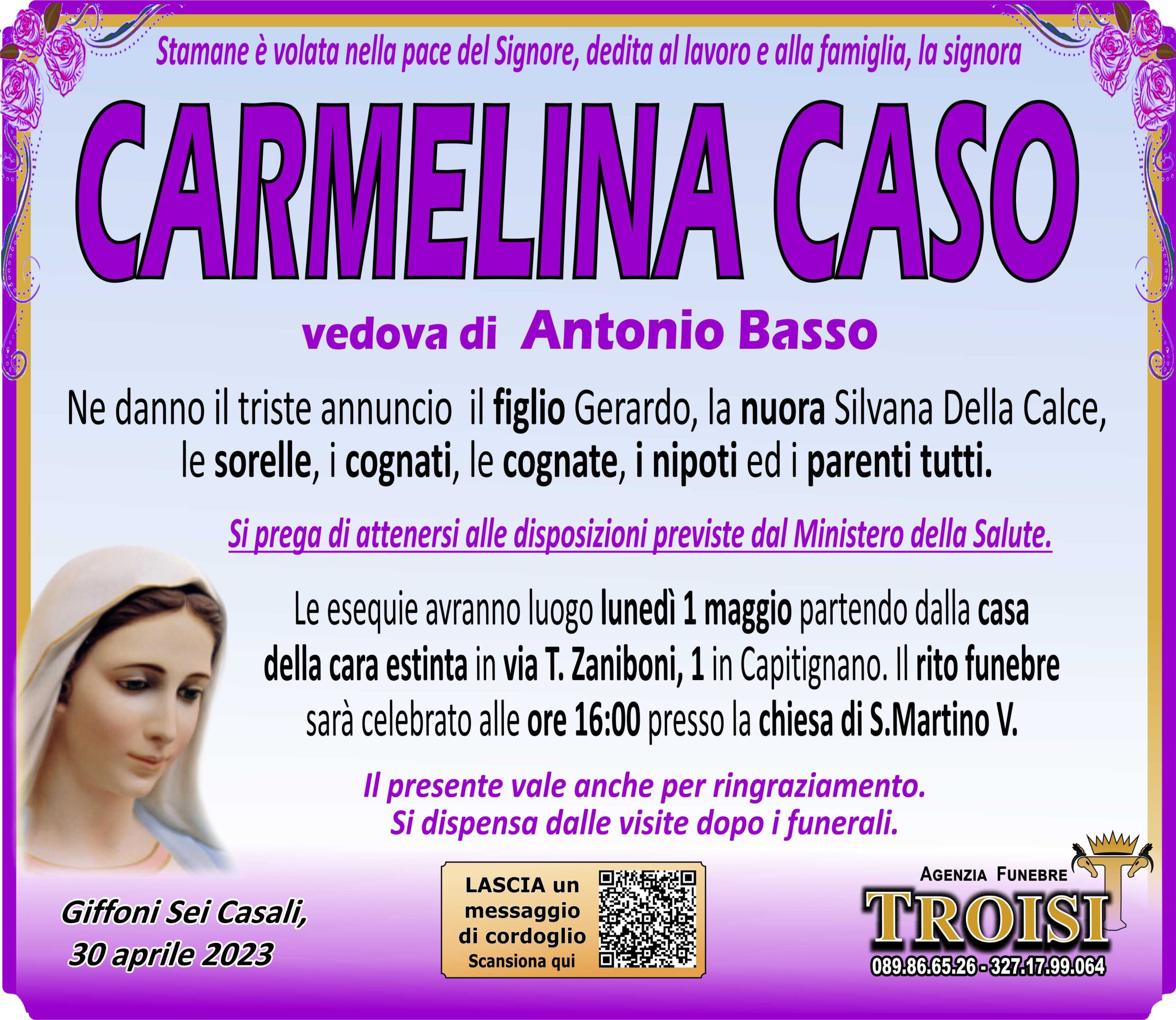 CARMELA CASO