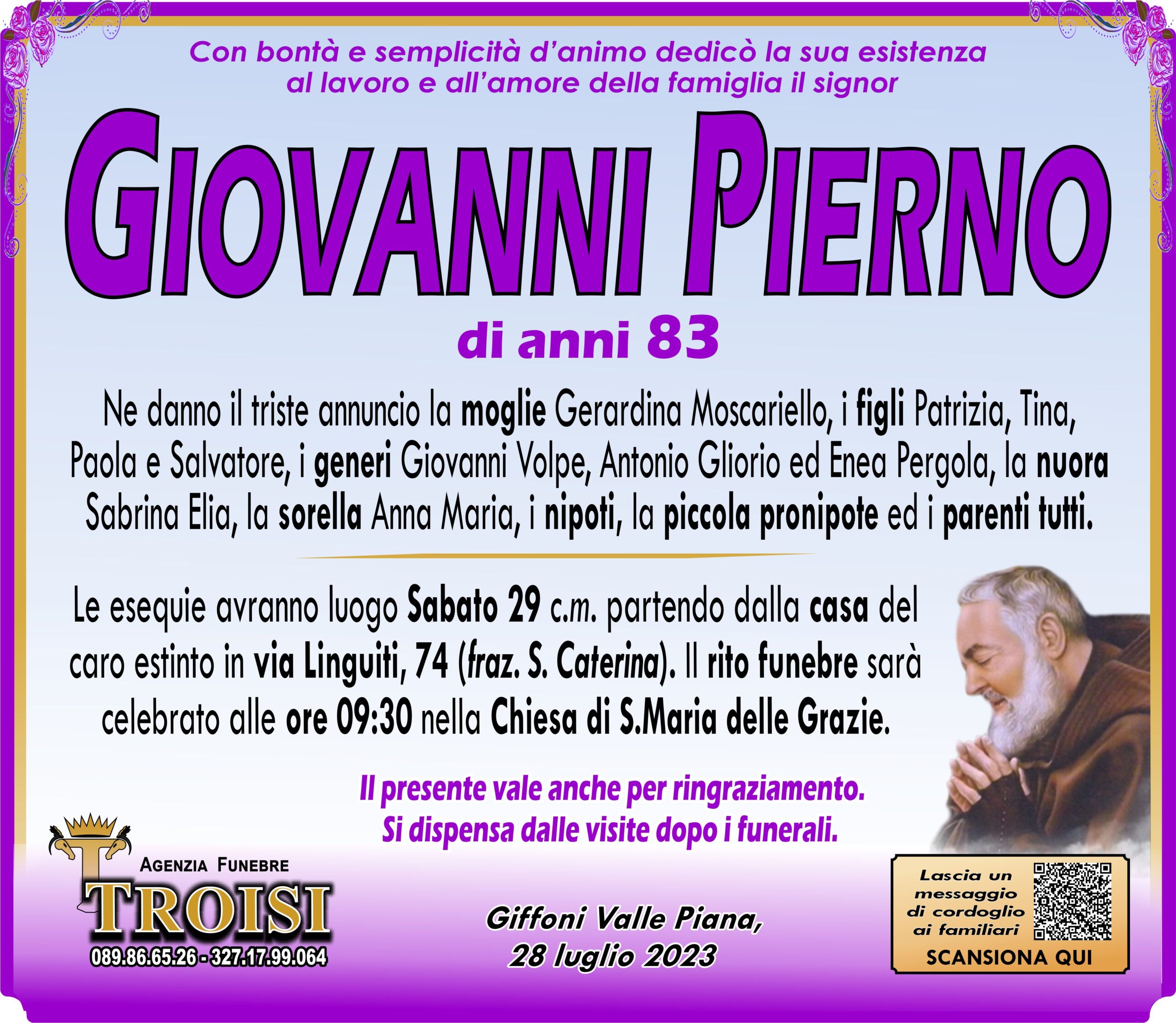 GIOVANNI PIERNO