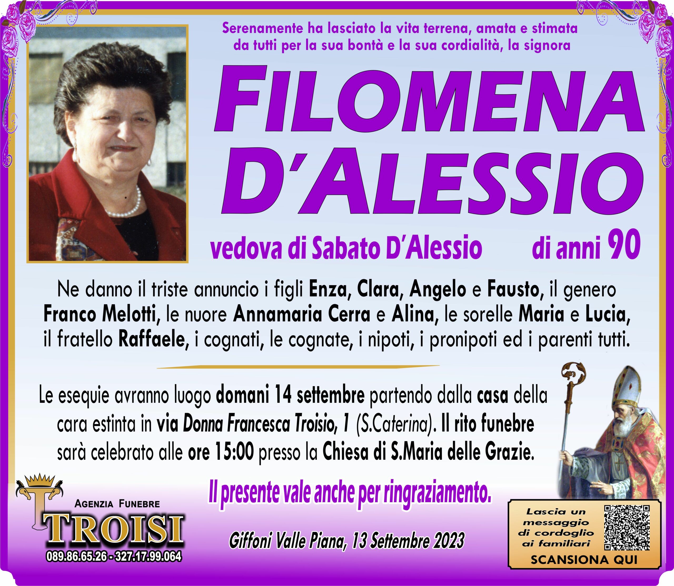 FILOMENA D’ALESSIO