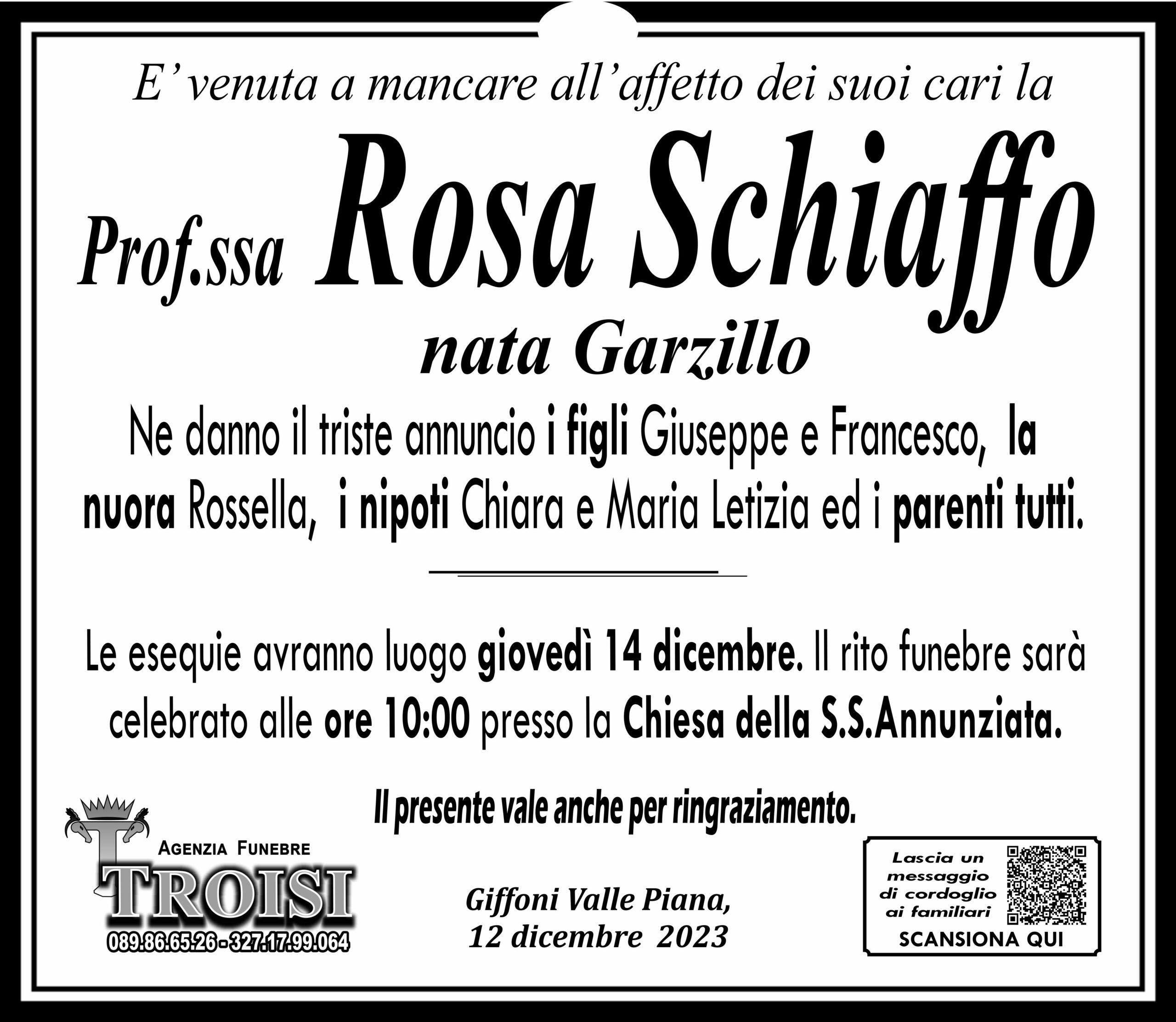 ROSA SCHIAFFO